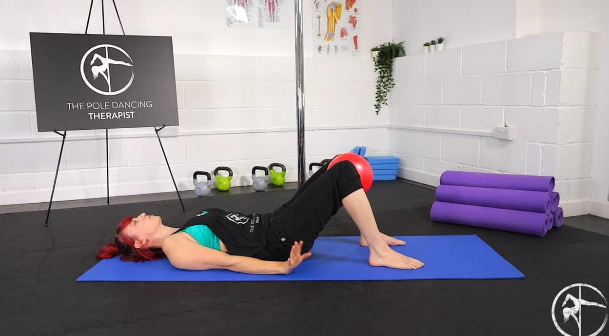 Glute Bridge with Hip Adduction